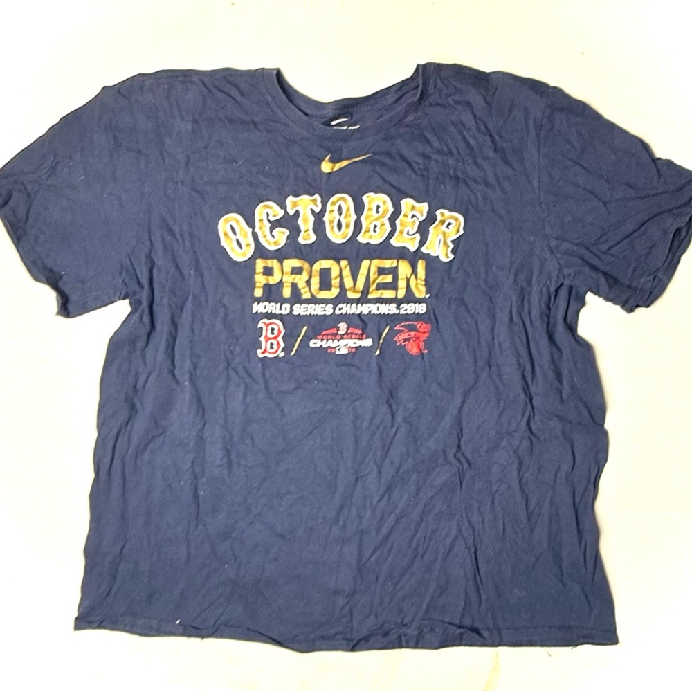 Boston Red Sox World Series Champs Nikeβ T-shirt Men's XXL 2018 October Proven